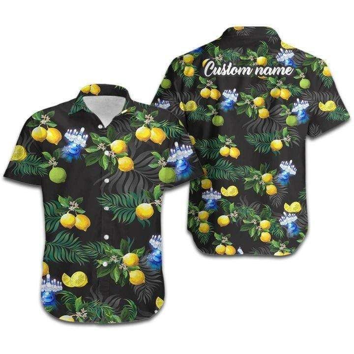 Shop From 1000 Unique Personalized Custom Name Bowling Lemon Black Hawaii Aloha Shirts Ha3844