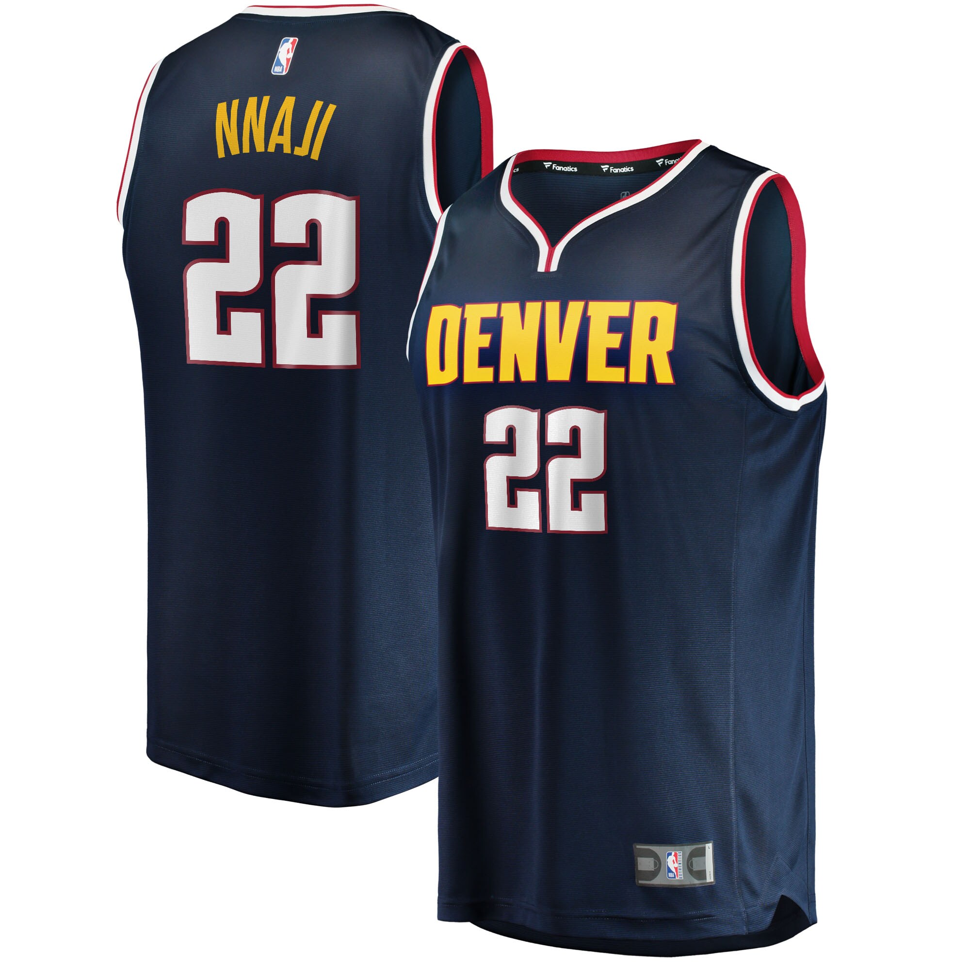 Zeke Nnaji Denver Nuggets Branded 2021/22 Fast Break Replica Jersey – Icon Edition – Navy