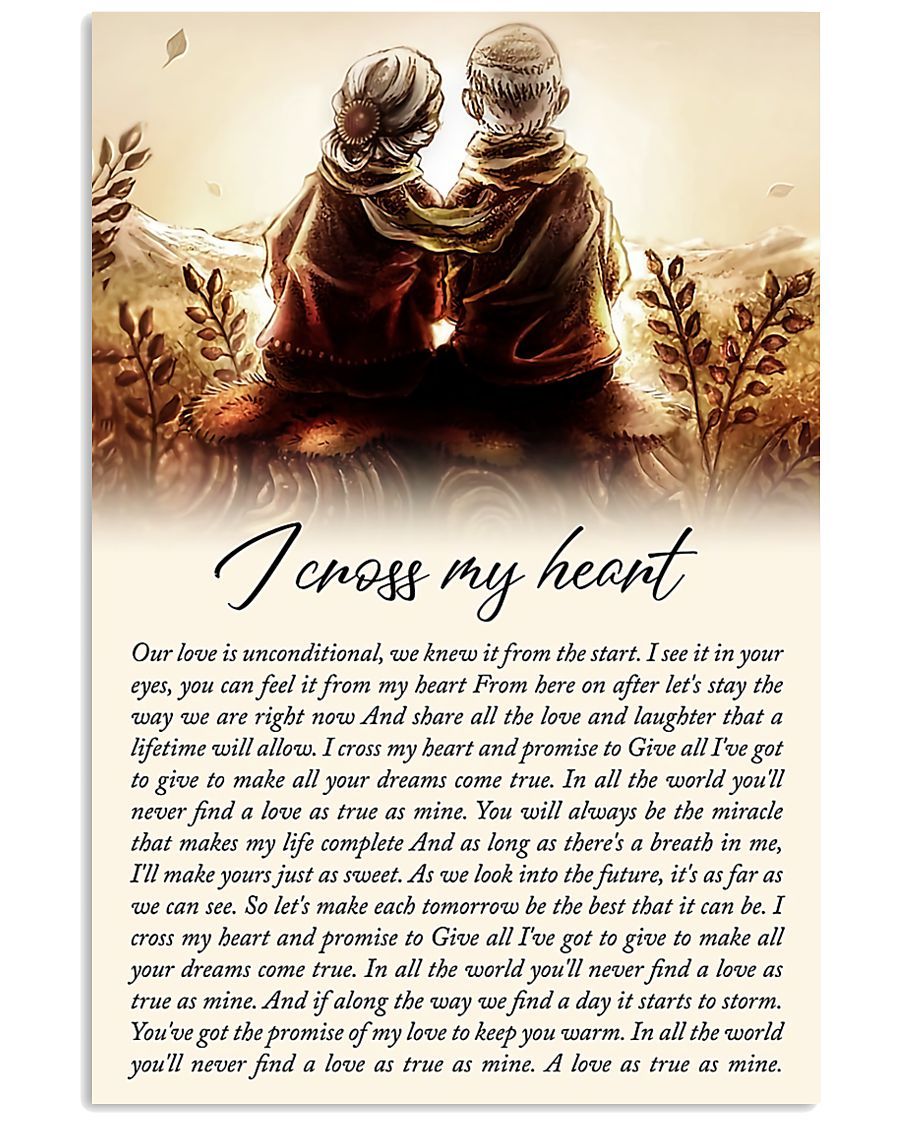 I Cross My Heart Easter Canvas And Poster | Wall Decor Visual Art