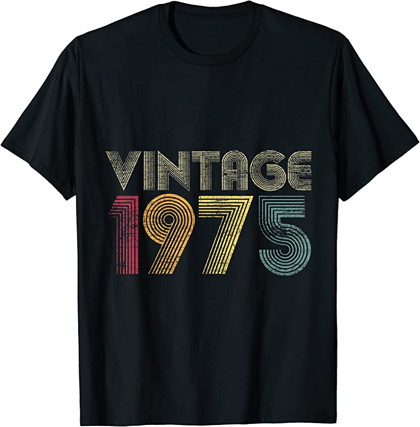 46th Birthday Gifts Year Old – Vintage 1975 T-Shirt