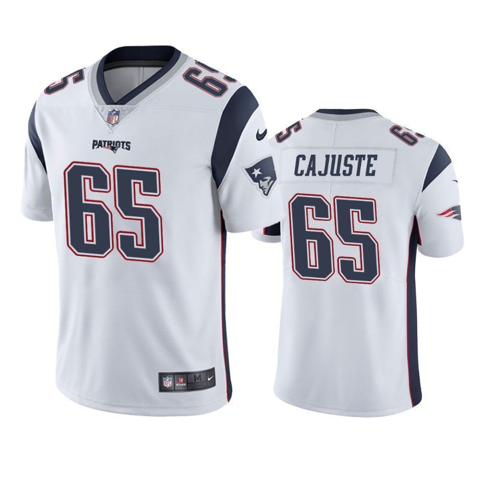 New England Patriots Yodny Cajuste White Vapor Limited 3D Jersey