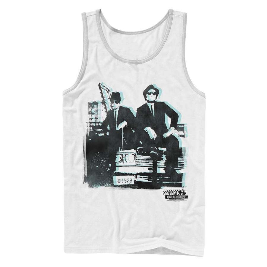 The Blues Brothers Men’s 3D Bluessmobile Pose  Tank Top