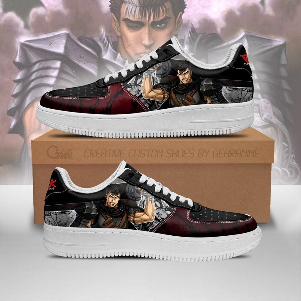 Berserk Guts Sword Berserk Mixed Manga Air Force Shoes Sneakers Custom Anime