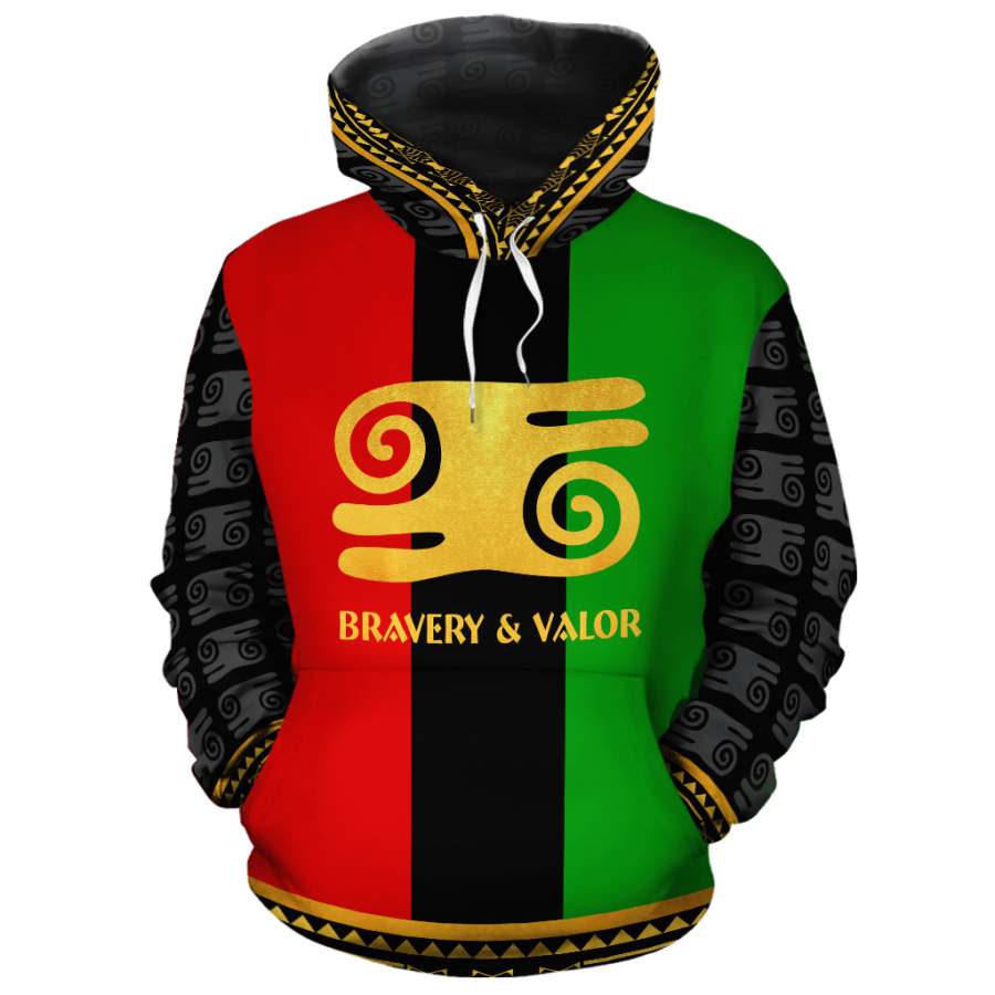 Adinkra RBG Bravery All-over Hoodie