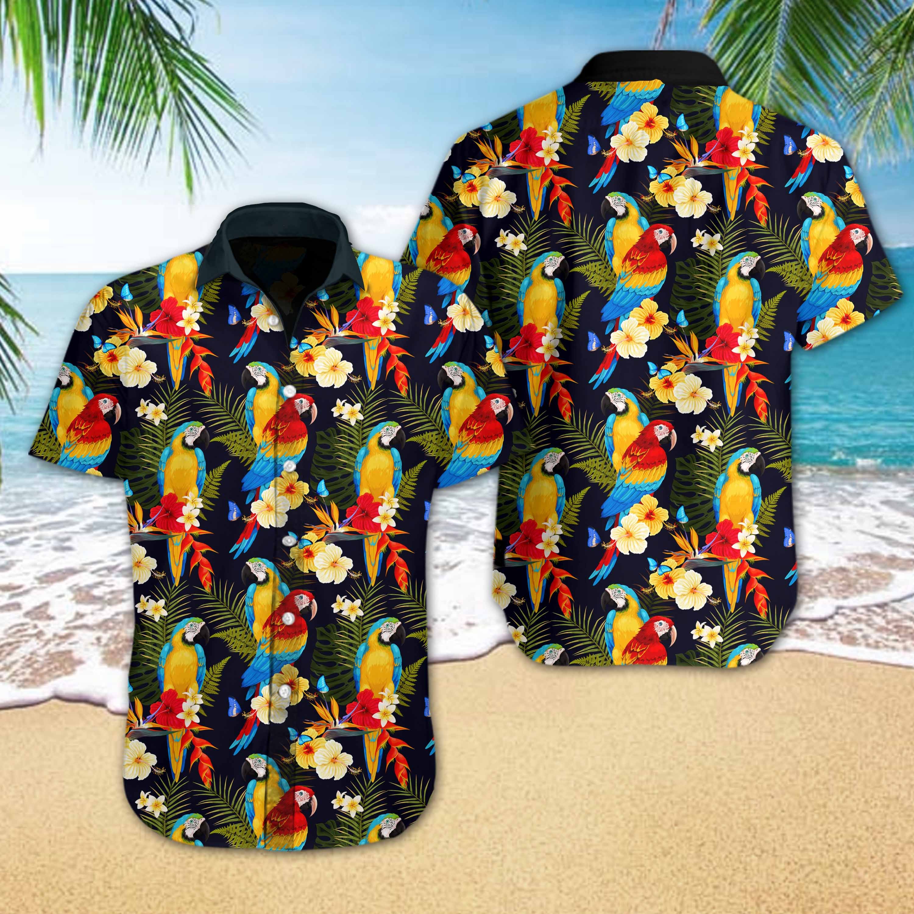 Parrot Flower Hawaii Shirt Ha72536