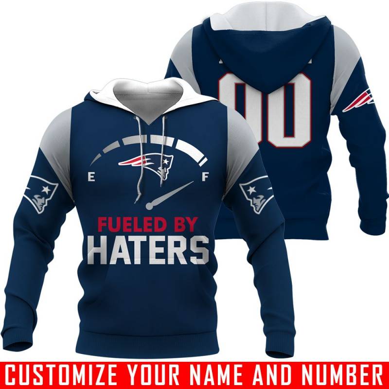 Fueled By Haters – New England Patriots – CUSTOMIZE NAME AND NUMBER – HOT SALE 3D PRINTED – NOT IN STORE