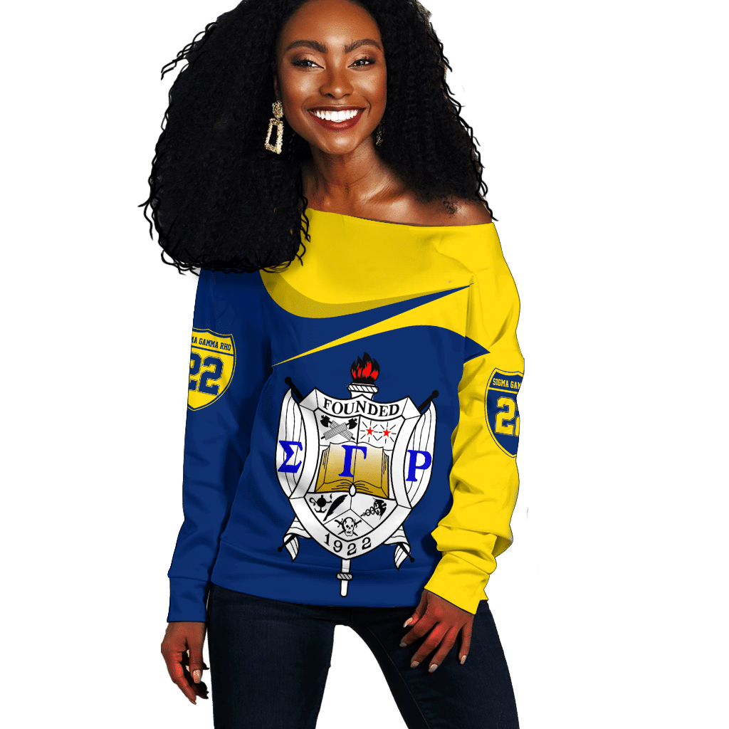 Wonder Print Shop Sweatshirt – Sigma Gamma Rho Curve Style Offshoulder Lt10