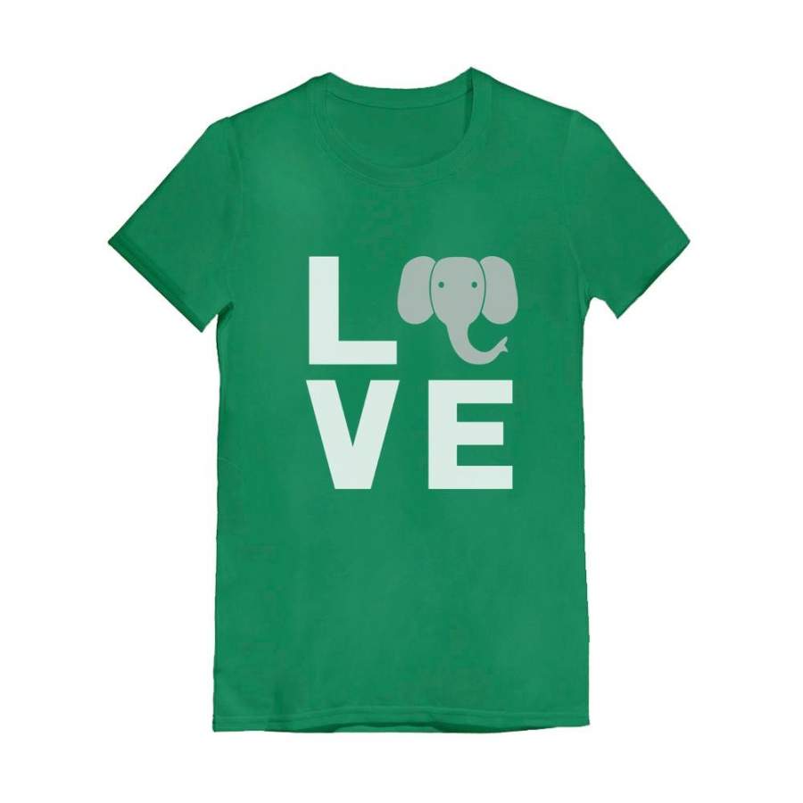 Love Elephants Be Kind To Elephants Infant Girls’ Fitted T-Shirt