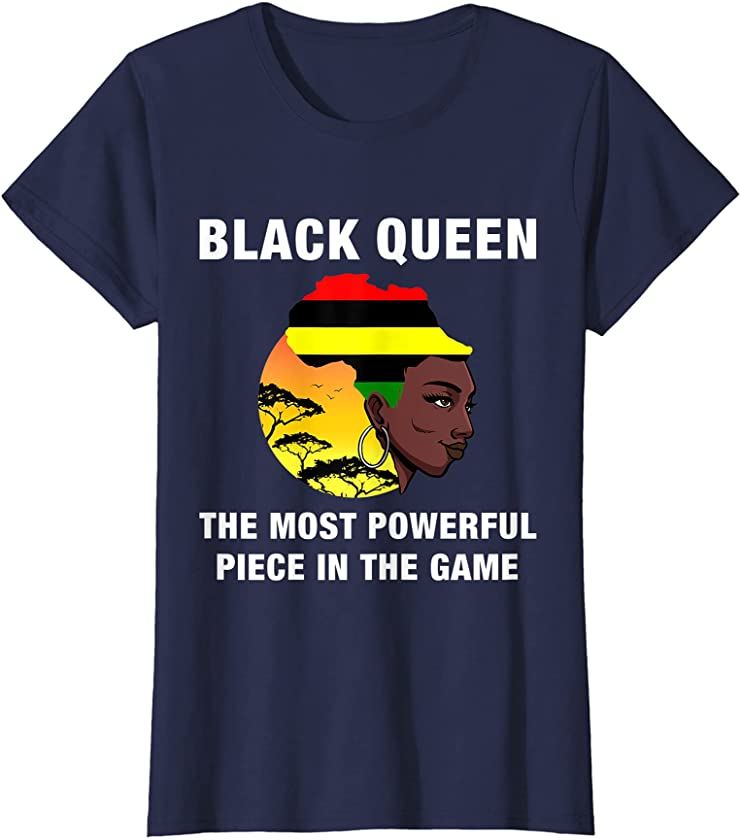 Womens Juneteenth African Black Queen Black History Month Africa T-Shirt