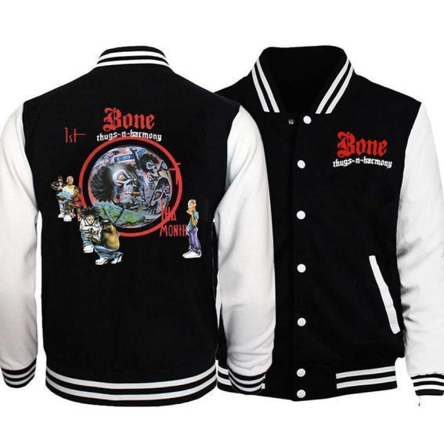 Bone Thugs-n-Harmony 1st of Month Album Cover Baseball Jacket Sweatshirt