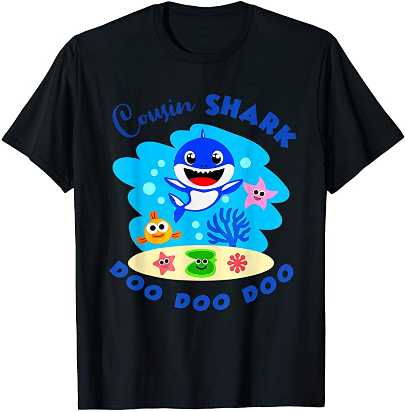 Cousin Shark – Cute Baby Shark Design Family Set T-Shirt