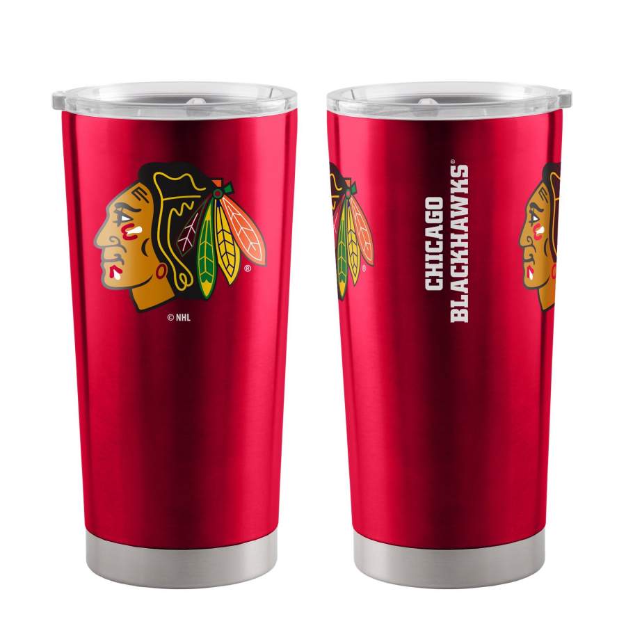 Chicago Blackhawks Premium Travel Stainless Steel Insulated Tumbler Cup Ultra Red