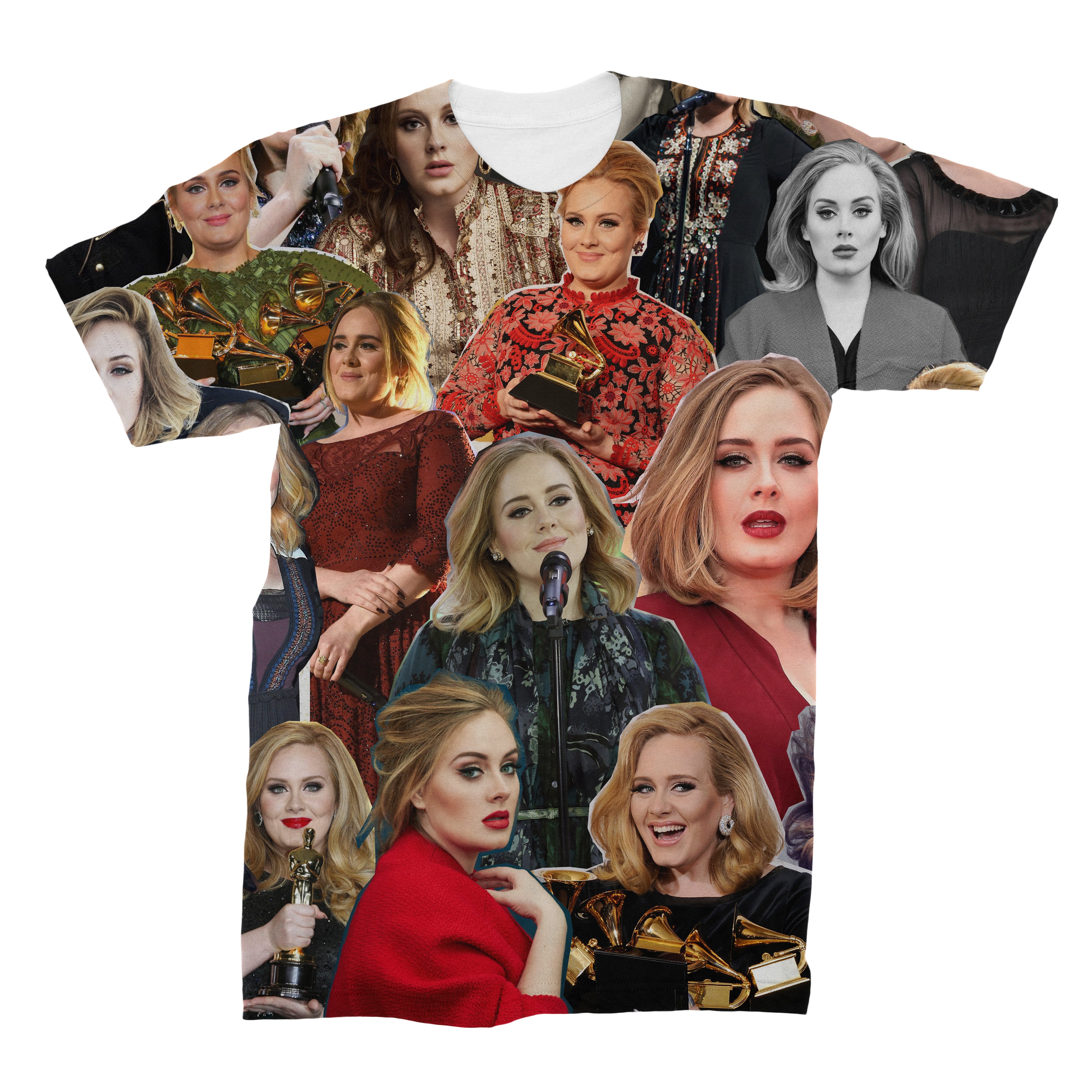 Adele 3D Collage Face T-Shirt