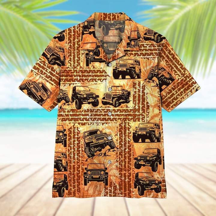 Vintage Jeep Tire Track Hawaii Shirt Unisex Adult Ha82288