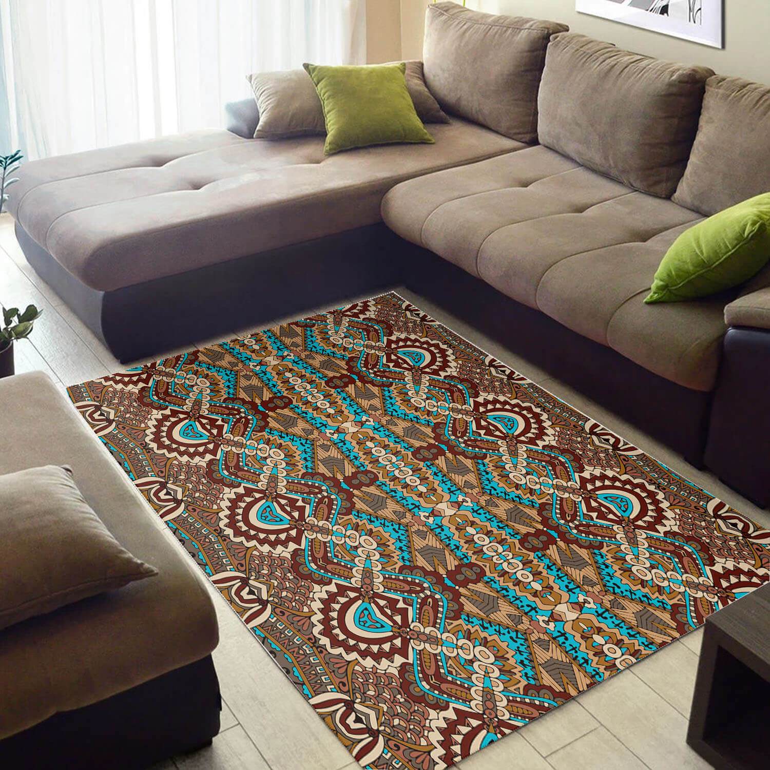 Trendy African Area Rug Retro African Print Afrocentric Pattern Art African Carpet African Themed Home Decor BPS3614