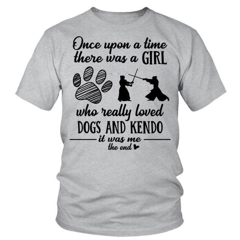 There Was A Girl Who Really Loved Dogs And Kendo Gift Women Dog Lovers T shirt