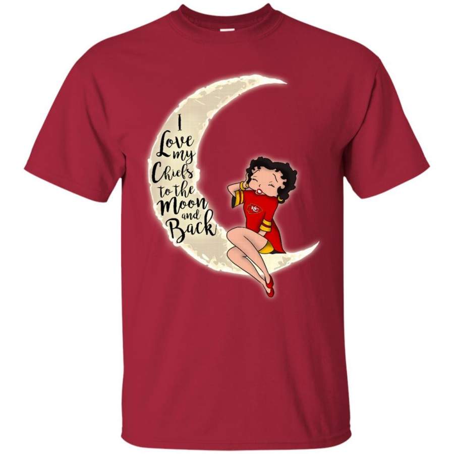 BB I Love My Kansas City Chiefs To The Moon And Back T Shirt