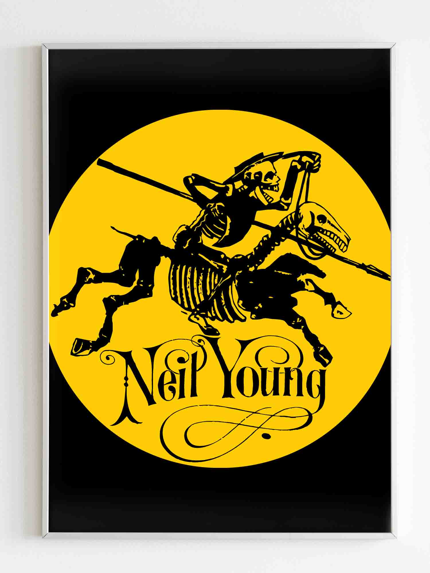 Neil Young El Caballo Loco Poster Micalshop 8329