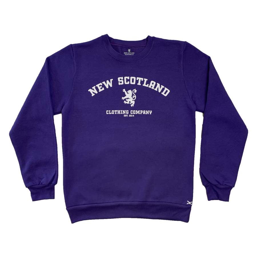 The Weekend Sweatshirt – Collegiate Lion in Purple