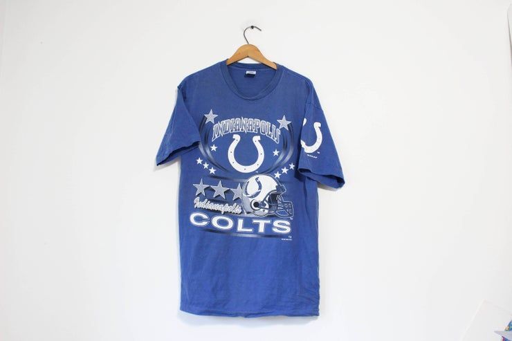 Vintage Blue Indianapolis Colts Football Shirt