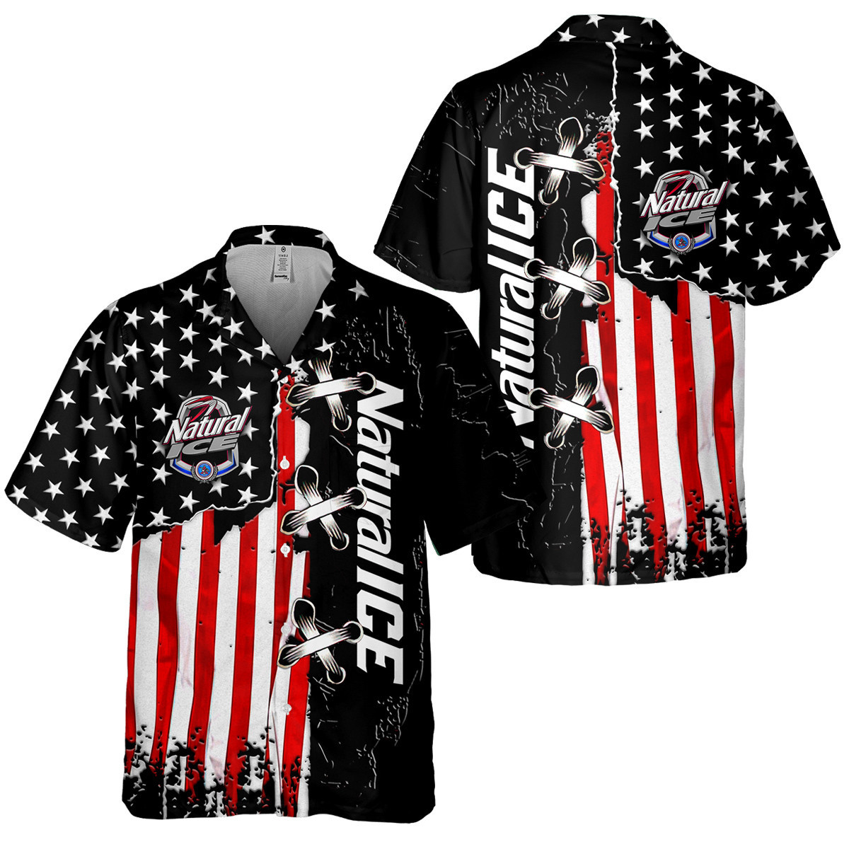 Ni Us Flag Hawaii Shirt Ha684