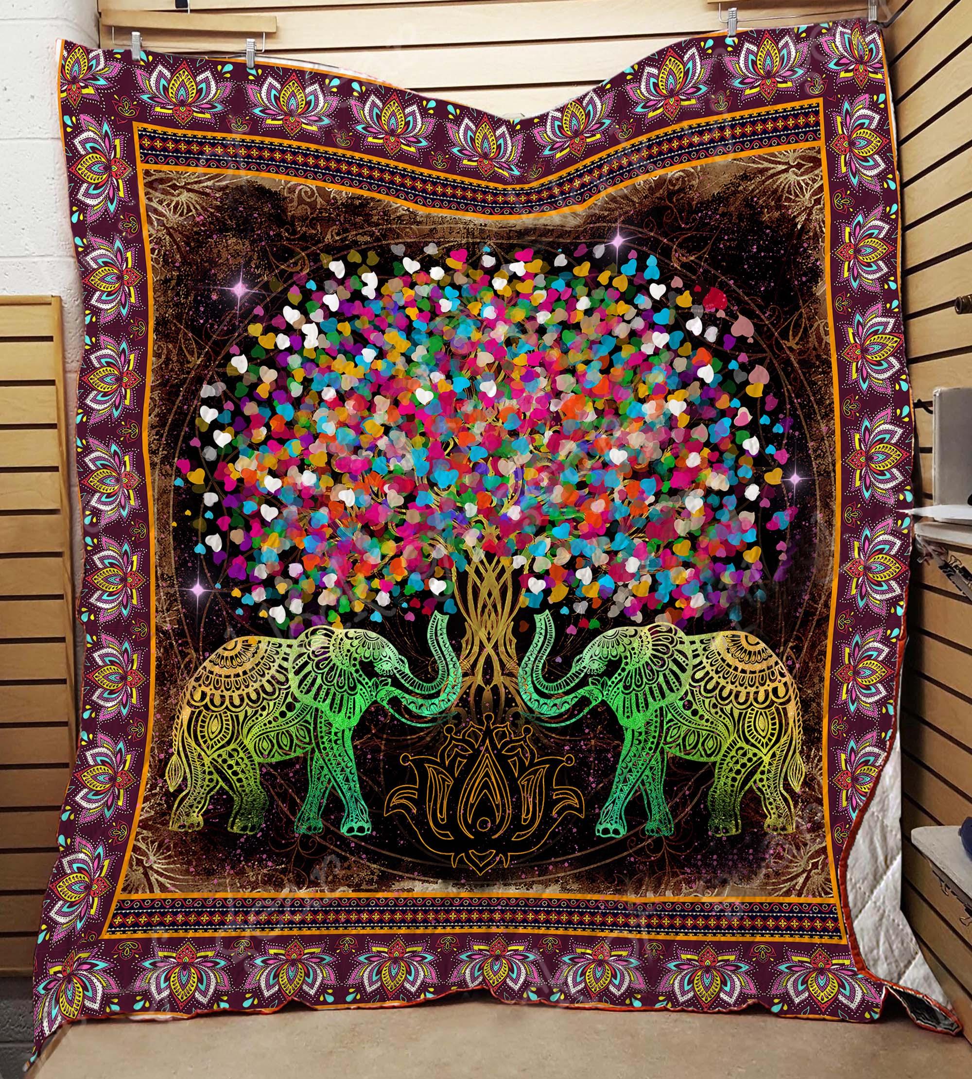 Elephant Tree Of Life Quilt V0308-7 – Quilt