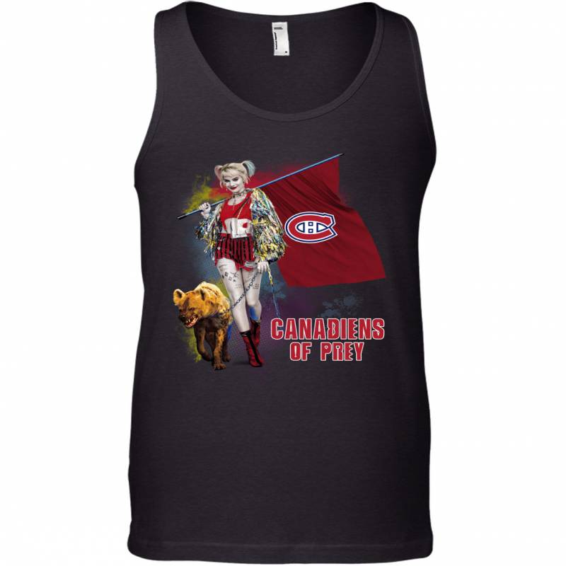 Harley Quinn flag Montreal Canadiens Of Prey Tank Top