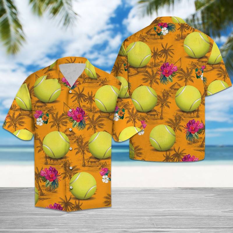 Tennis Tropical Flowers Hawaii Shirt Ha38563