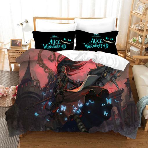 Alice In Wonderland 23 Duvet Cover Pillowcase Home Decor 3D Bedding Set