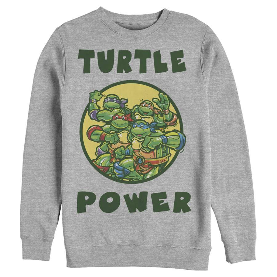 Teenage Mutant Ninja Turtles Men’s Turtle Power Circle  Sweatshirt