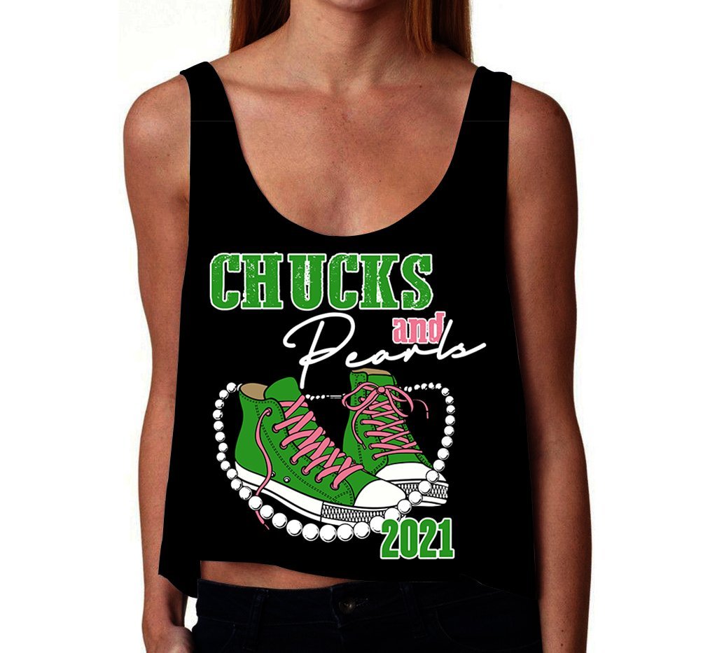 Wonder Print Tank Top – Alpha Kappa Alpha K.H Pearls 2021 Croptop Tank Top