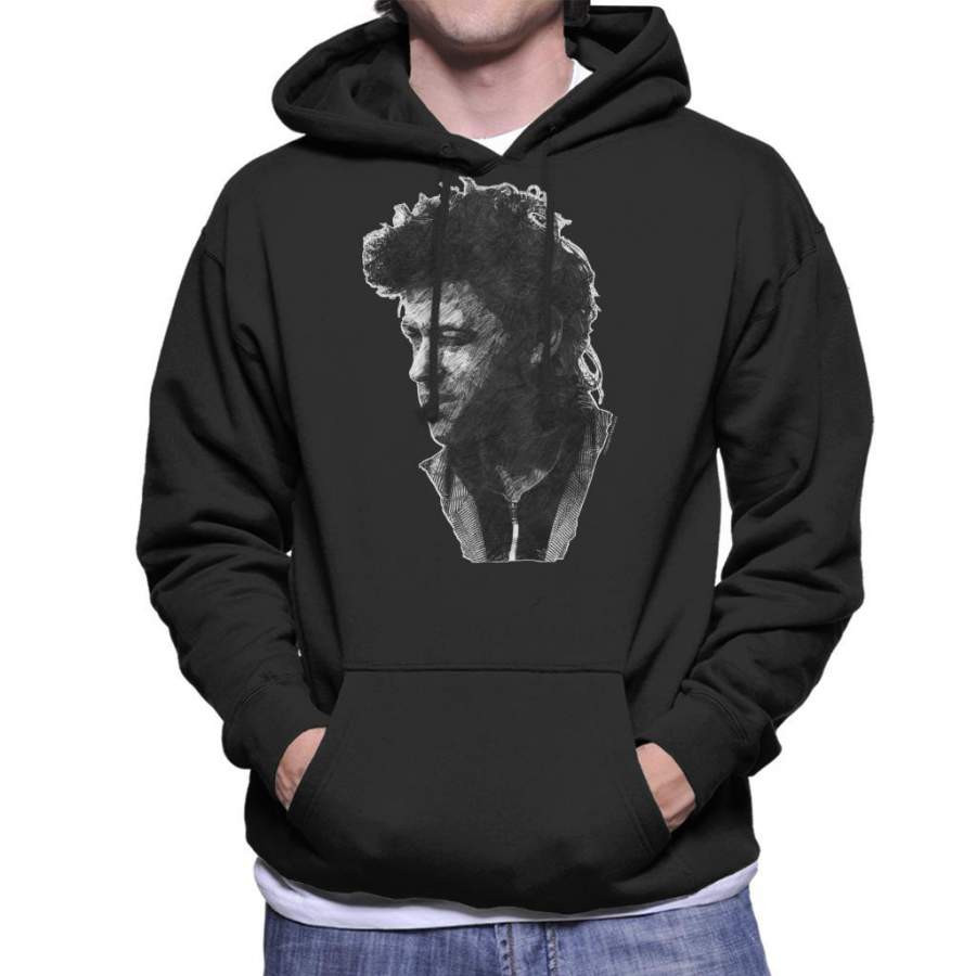TV Times Pop Singer Bob Geldof 1986 Men’s Hooded Sweatshirt