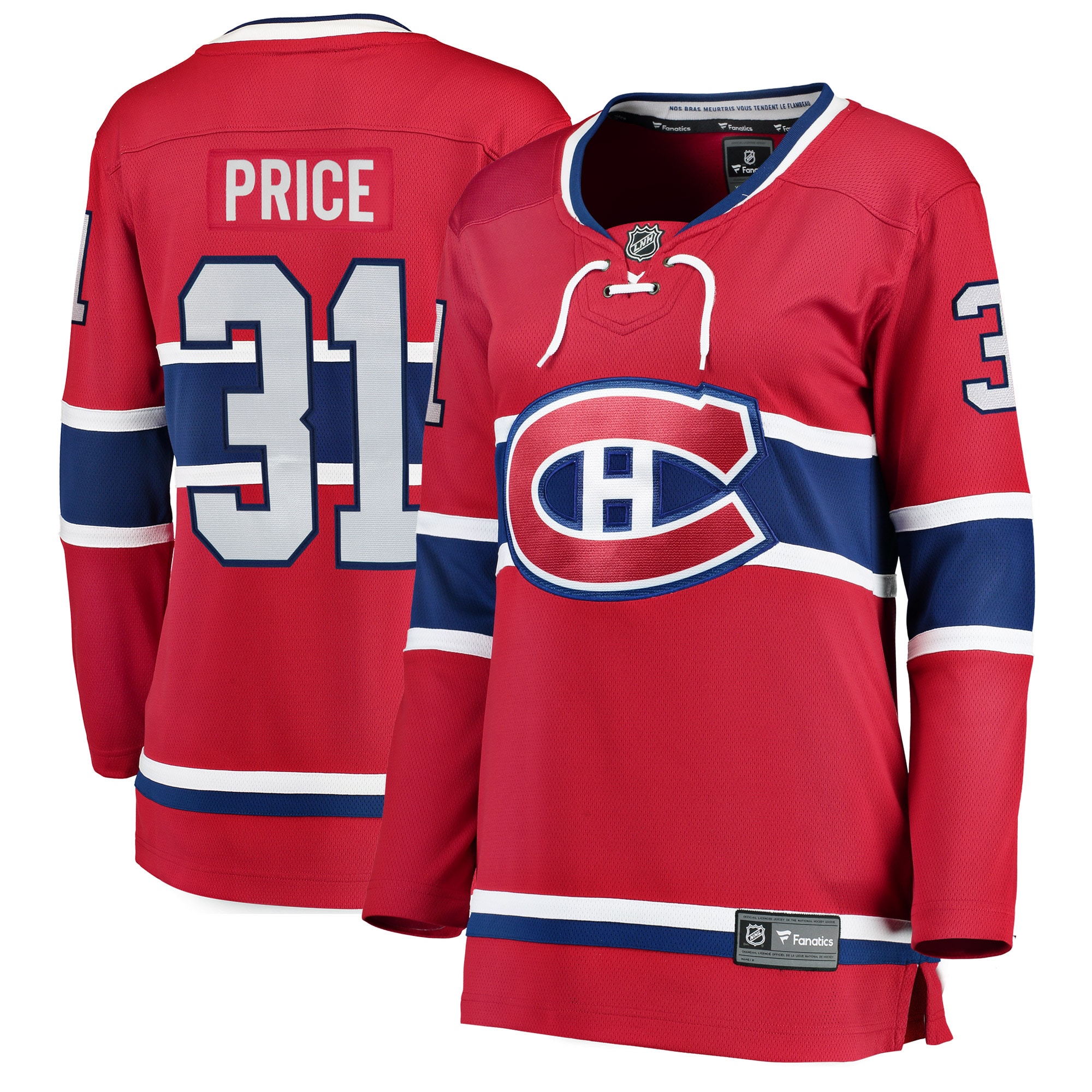 Women's Montreal Canadiens Carey Price Red Home Breakaway Player Jersey