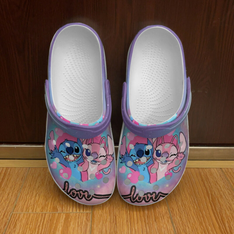 Stitch And Angle Love Love Crocs 05