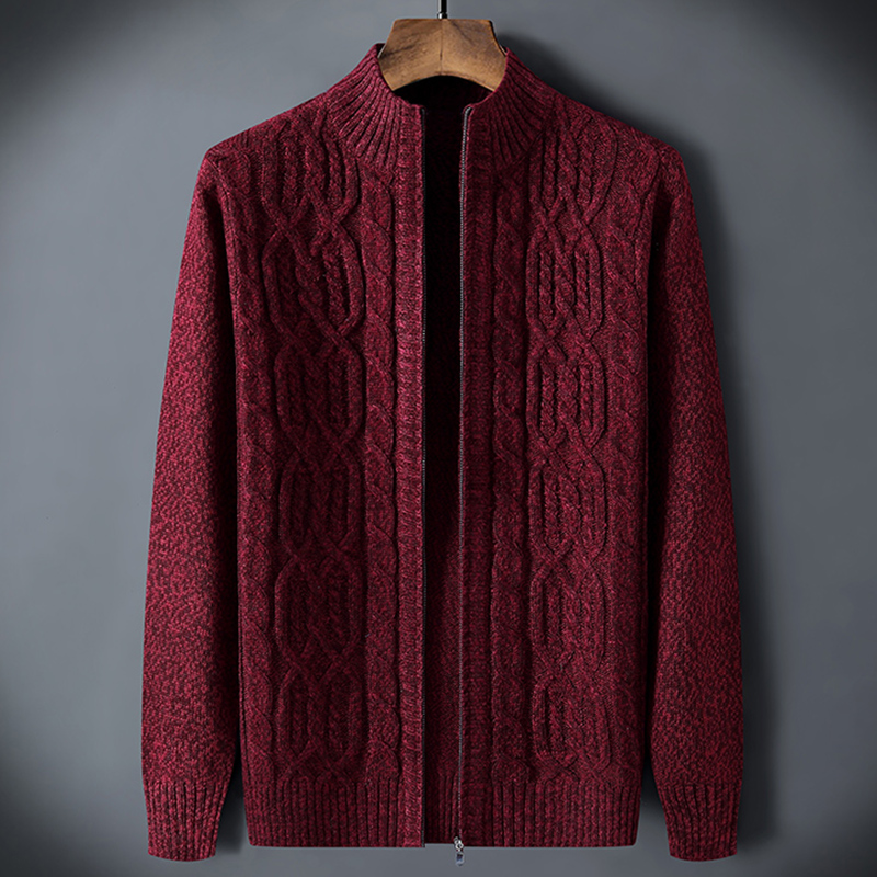 Vintage Autumn Winter Men `s Sweater Male Cardigan Plaid knitted Sweater Men Clothing Outwear Coat Korea Jumpers alx