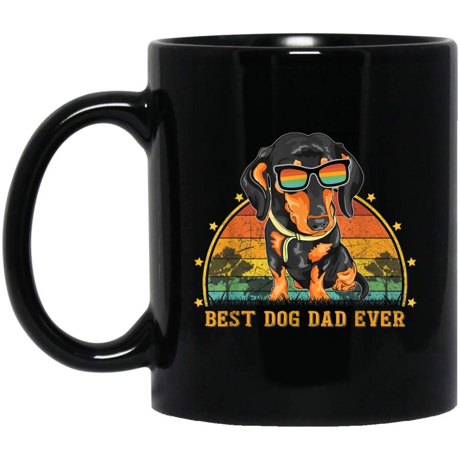 Vintage Best Dachshund Dog Dad Ever Gift Dog Lover Mug