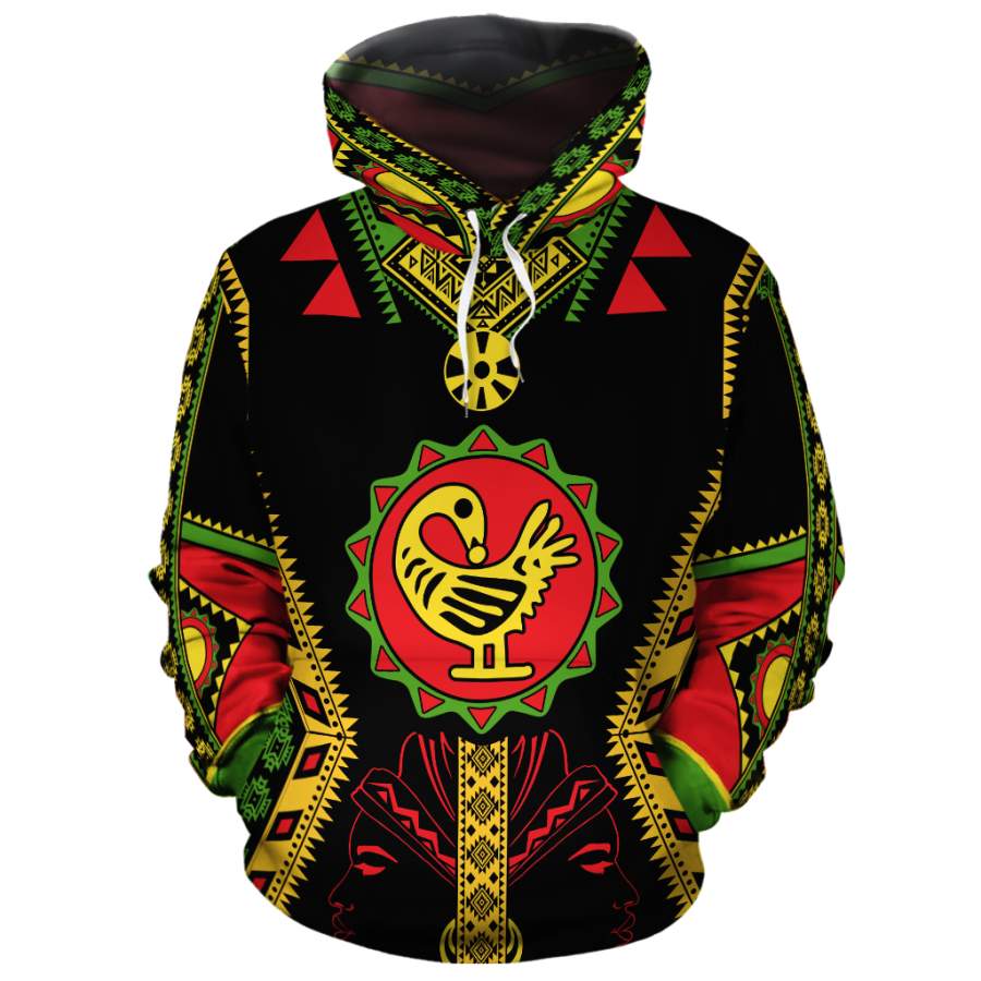 Sankofa Fleece All-Over Hoodie