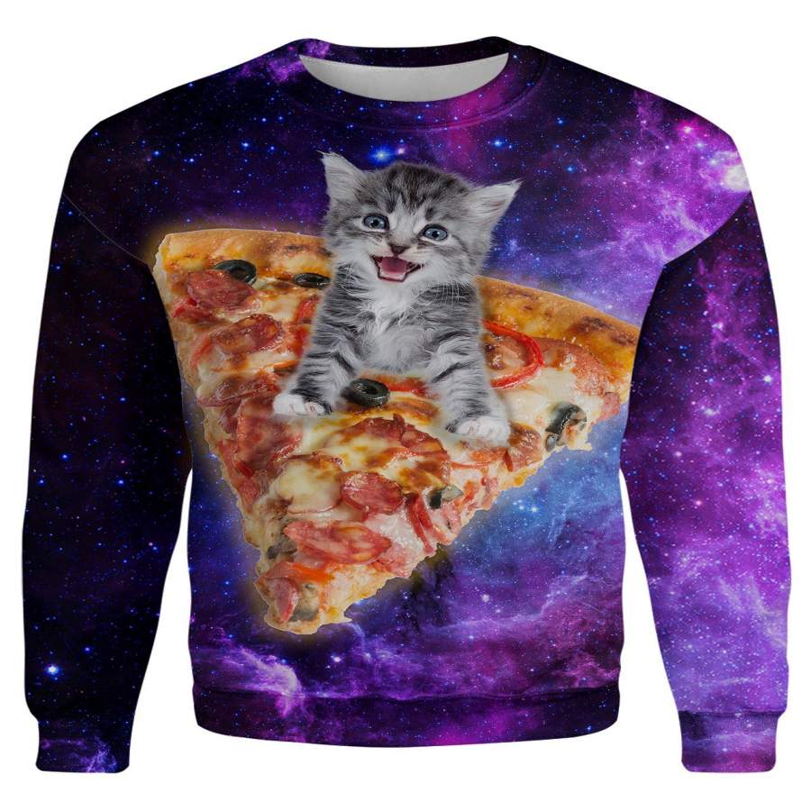 Pizza Kitten Women’s Sweatshirt