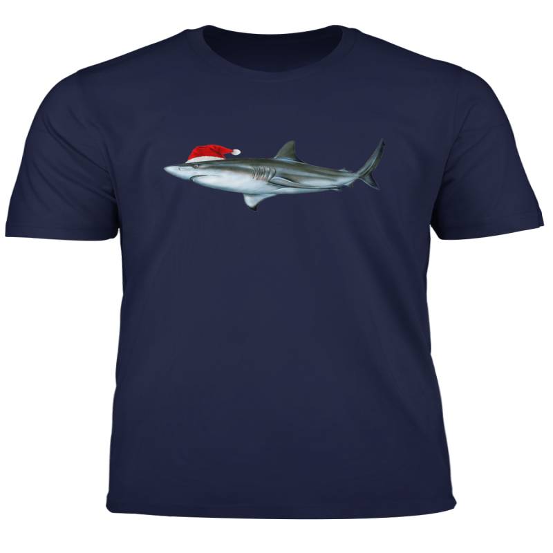 Blacktip Santa Shark T Shirt Christmas Scuba Diver Gift