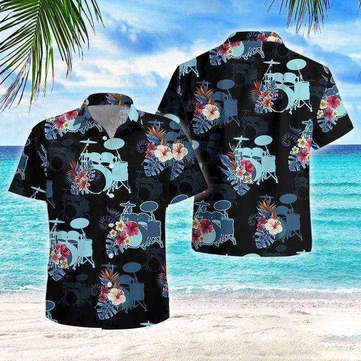 Find Hawaii Aloha Shirts Drum Tropical Flowers Ha59120