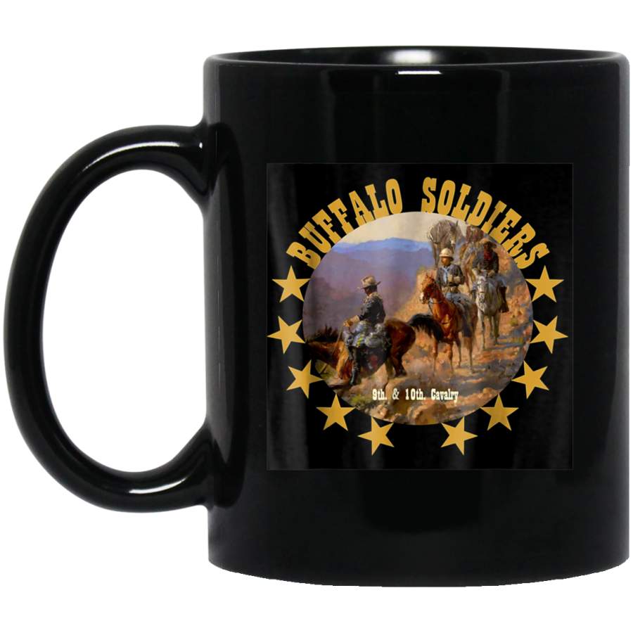 African American Buffalo Soldiers 9th and 10 Cavalry Mug