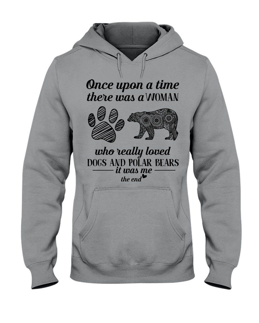 A Woman Really Loved Dogs And Polar Bear Custom Design For Animal Lovers Hoodie