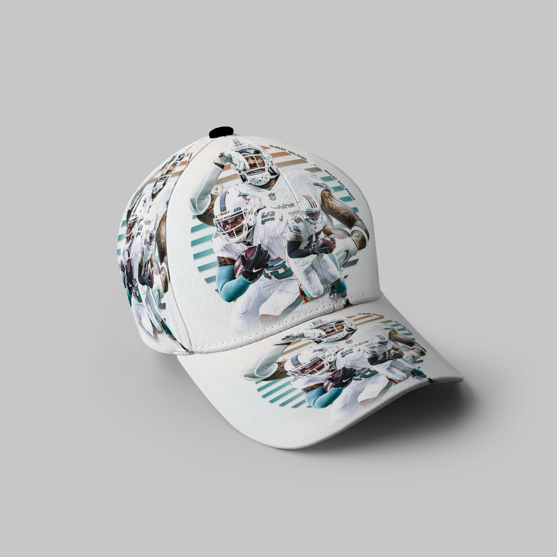 Miami Dolphins Albert Wilson1 3D Printing Baseball Cap Classic Hat