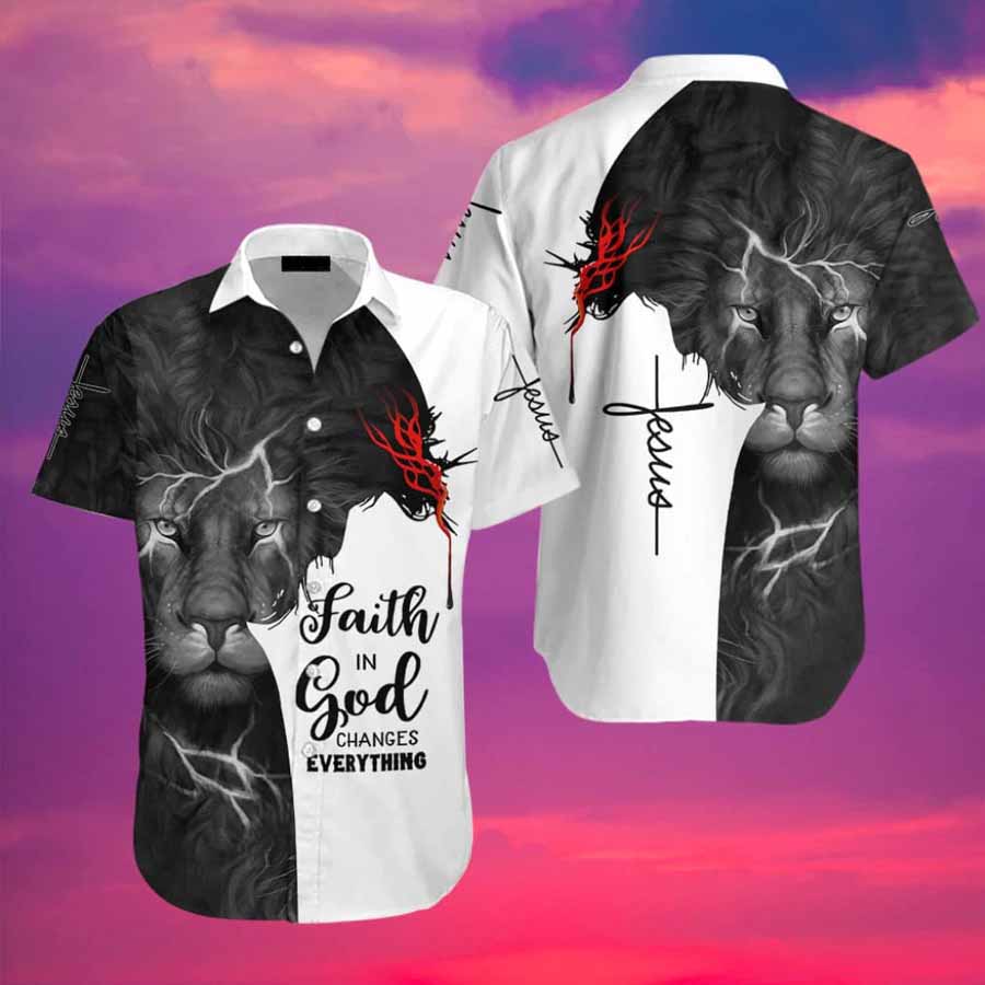 Faith In God Hawaiin Shirt – Christian Hawaiin Shirt For Men & Women