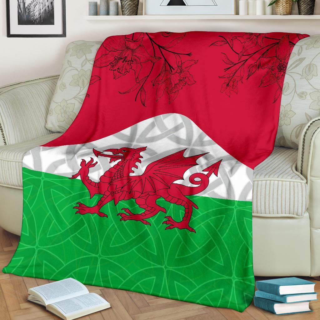 Wales Celtic Premium Blanket Cymru Combined Daffodil