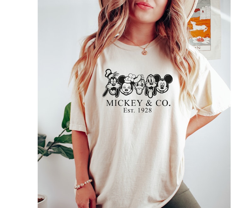 Mickey & Co Comfort Colors Shirt, Vintage Mickey and Co 1928 Shirt, Mickey And Friends Shirt