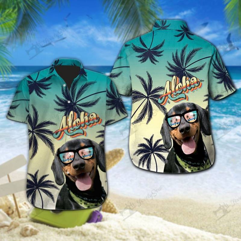 Dachshund Aloha Hawaii Shirt Ha94622