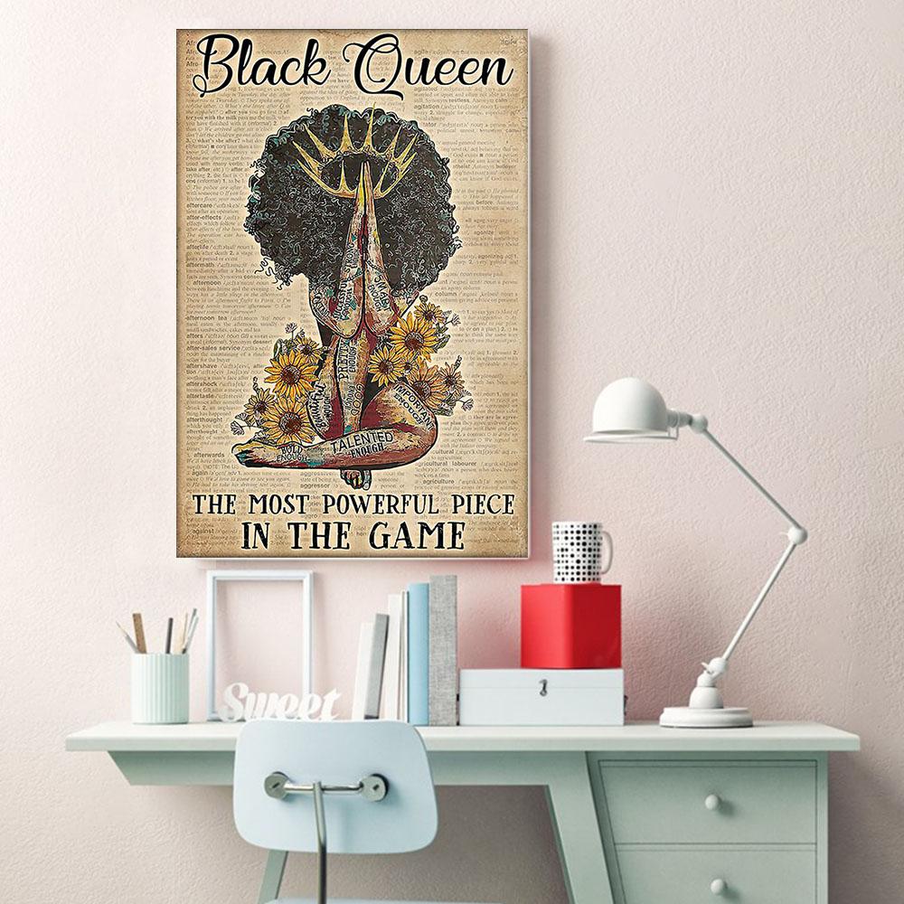 African Best Canvas Prints Holiday Afro Poster Print Black Queen African King Alluring Wall Decals