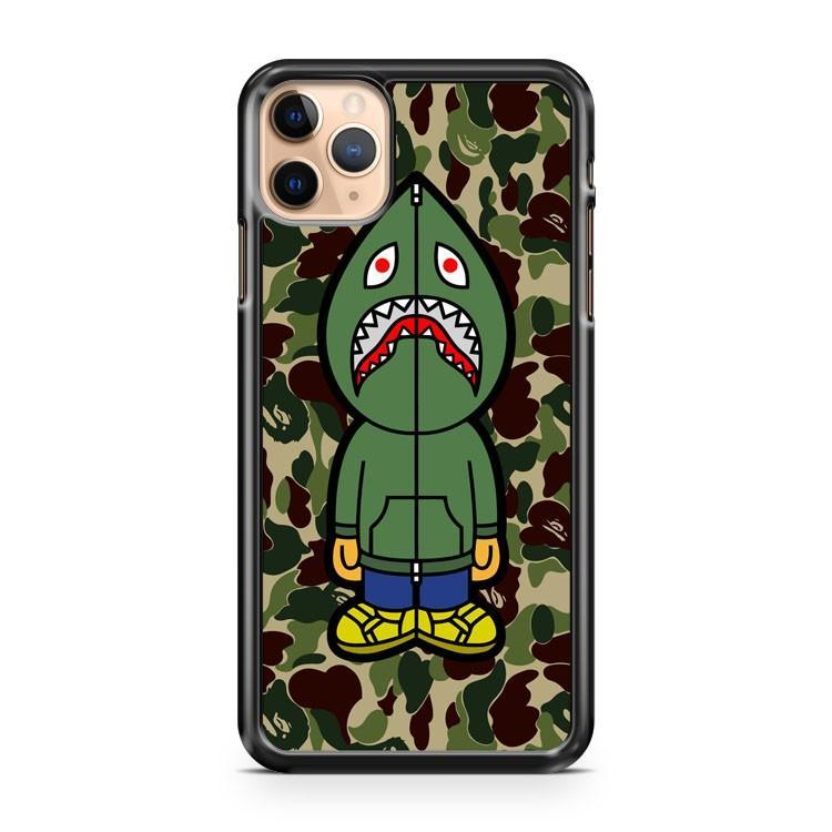 Bape Camo Shark Green Hoodie 3D Case Phone Cases