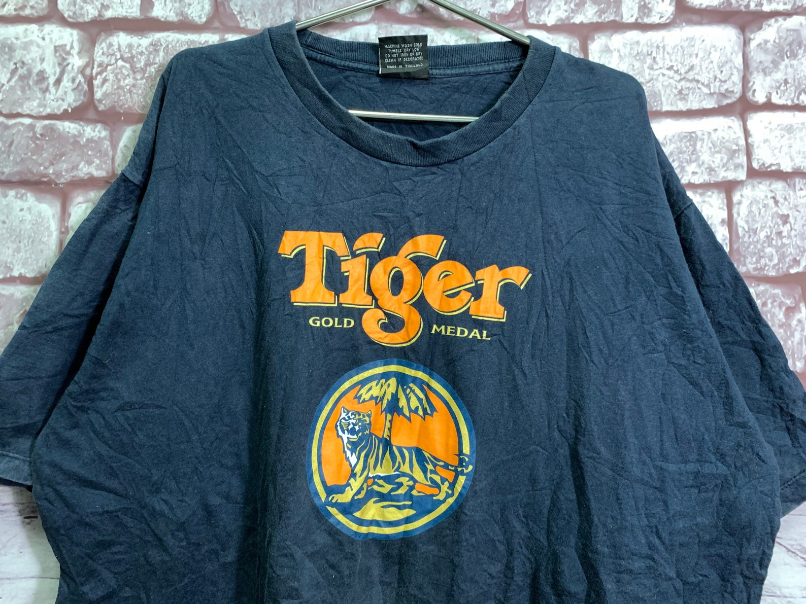 Vintage Tiger T Shirt 2 Navy